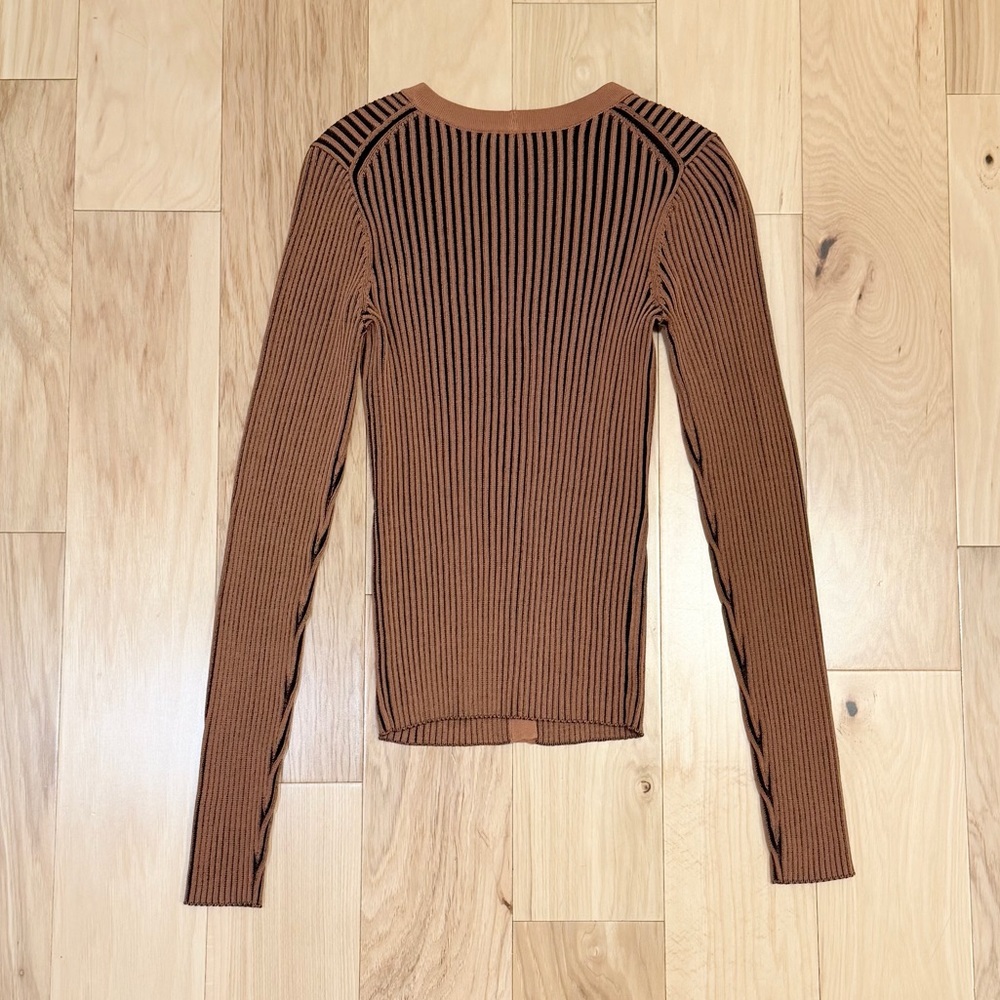 NWOT STAUD Women’s Cargo Ribbed Cardigan - Picture 2 of 5